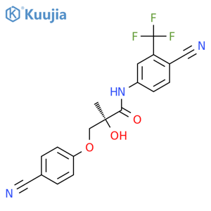 (2S)-3-(4-Cyanophenoxy-2,3,5,6-d4)-N-4-cyano-3-(trifluoromethyl)phenyl-2-hydroxy-2-methylpropanamid structure