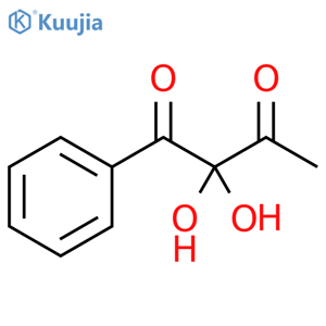 2,2-Dihydroxy-1-phenyl-1,3-butanedione structure