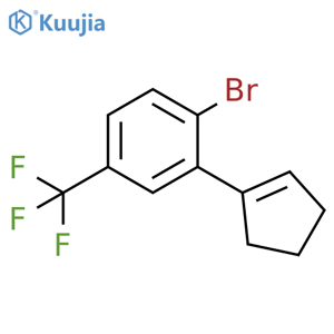 Benzene, 1-bromo-2-(1-cyclopenten-1-yl)-4-(trifluoromethyl)- structure