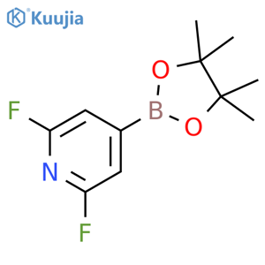 2,6-Difluoro-4-(4,4,5,5-tetramethyl-1,3,2-dioxaborolan-2-yl)pyridine structure