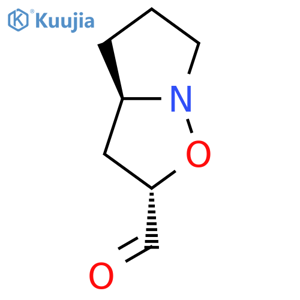 Pyrrolo[1,2-b]isoxazole-2-carboxaldehyde,hexahydro-, cis- (9CI) structure