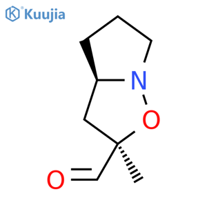 Pyrrolo[1,2-b]isoxazole-2-carboxaldehyde,hexahydro-2-methyl-, trans- (9CI) structure