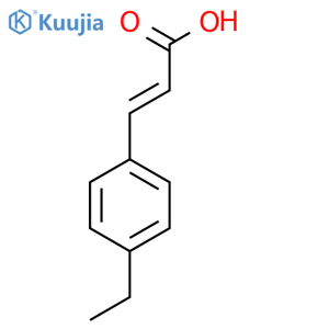 3-(4-ethylphenyl)prop-2-enoic acid structure