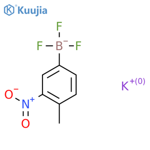 Potassium trifluoro(4-methyl-3-nitrophenyl)boranuide structure