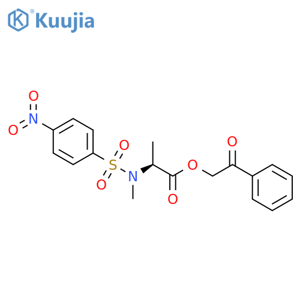 N-methyl-N-nosyl-L-alanine phenacyl ester structure