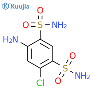 4-Amino-6-chloro-1,3-benzenedisulfonamide structure