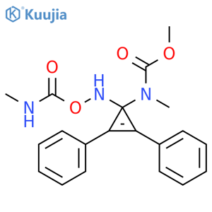 Carbamic acid, methyl[1-[[[(methylamino)carbonyl]oxy]amino]-2,3-diphenyl-2-cyclopropen-1-yl]-, methyl ester (9CI) structure