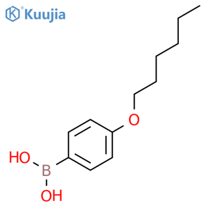 4-Hexyloxyphenylboronic acid structure