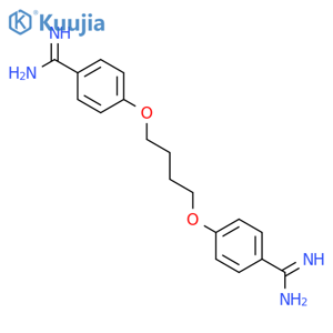 Benzenecarboximidamide,4,4'-[1,4-butanediylbis(oxy)]bis-, hydrochloride (9CI) structure