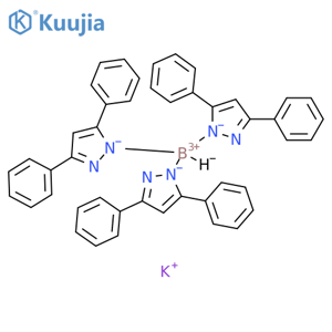 Borate(1-), tris(3,5-diphenyl-1H-pyrazolato-κN1)hydro-, potassium (1:1), (T-4)- structure