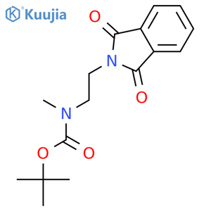 tert-Butyl (2-(1,3-dioxoisoindolin-2-yl)ethyl)(methyl)carbamate structure