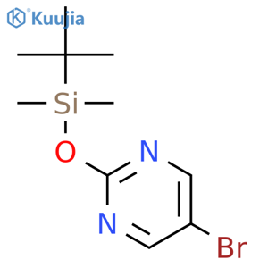 5-Bromo-2-tert-butyldimethylsilyloxy-pyrimidine structure