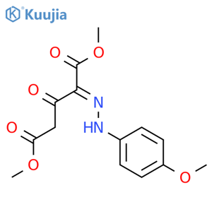 Dimethyl 2-2-(4-methoxyphenyl)hydrazono-3-oxopentanedioate structure