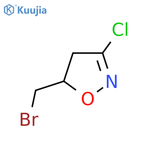 5-(Bromomethyl)-3-chloro-4,5-dihydro-1,2-oxazole structure