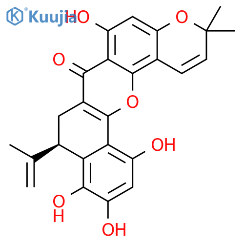 3H,7H-Benzo[c]pyrano[3,2-h]xanthen-7-one,8,9-dihydro-6,10,11,13-tetrahydroxy-3,3-dimethyl-9-(1-methylethenyl)- structure