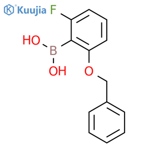 (2-(Benzyloxy)-6-fluorophenyl)boronic acid structure