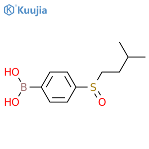 4-(Isopentylsulfinyl)phenylboronic acid structure