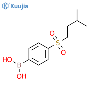 4-(Isopentylsulfonyl)phenylboronic acid structure