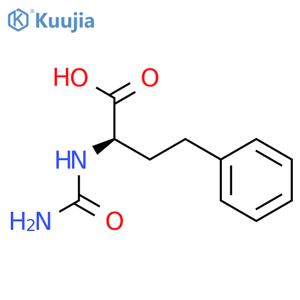 N-carbamyl (R)-2-amino-4-phenylbutyric acid structure