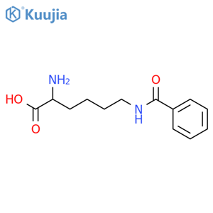 2-Amino-6-(benzoylamino)hexanoic Acid structure