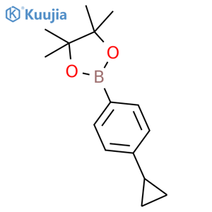 2-(4-Cyclopropylphenyl)-4,4,5,5-tetramethyl-1,3,2-dioxaborolane structure