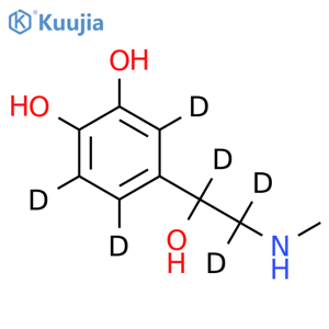 (±)-Epinephrine-2,5,6,a,b,b-d6 structure