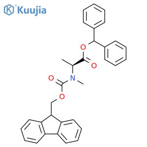 N-Fmoc-N-methyl-L-alanine benzhydyl ester structure