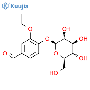 Benzaldehyde,3-ethoxy-4-(b-D-glucopyranosyloxy)- structure