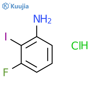 3-fluoro-2-iodo-aniline;hydrochloride structure