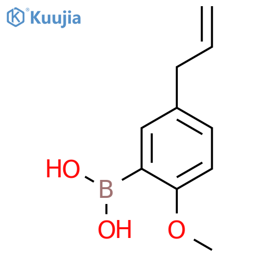 Boronic acid, B-[2-methoxy-5-(2-propen-1-yl)phenyl]- structure