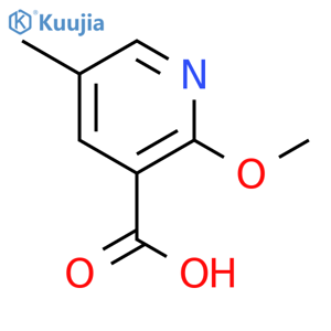 2-methoxy-5-methylpyridine-3-carboxylic acid structure