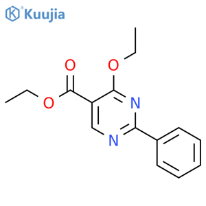 Ethyl 4-ethoxy-2-phenyl-5-pyrimidinecarboxylate structure