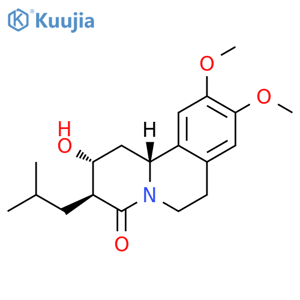 4H-Benzo[a]quinolizin-4-one, 1,2,3,6,7,11b-hexahydro-2-hydroxy-9,10-dimethoxy-3-(2-methylpropyl)-, (2R,3S,11bR)- structure