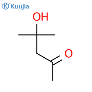 4-hydroxy-4-methylpentan-2-one structure