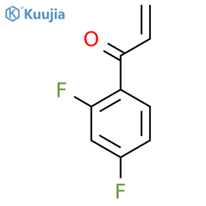 1-(2,4-difluorophenyl)prop-2-en-1-one structure