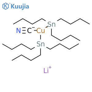 Cuprate(2-), (cyano-κC)bis(tributylstannyl)-, lithium (1:2) structure