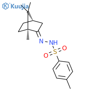 Benzenesulfonic acid,4-methyl-, [(1S,4S)-1,7,7-trimethylbicyclo[2.2.1]hept-2-ylidene]hydrazide (9CI) structure