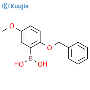 (2-(Benzyloxy)-5-methoxyphenyl)boronic Acid structure