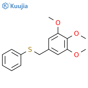 Benzene, 1,2,3-trimethoxy-5-[(phenylthio)methyl]- structure