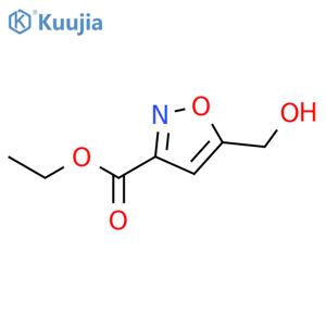 Ethyl 5-(hydroxymethyl)isoxazole-3-carboxylate structure