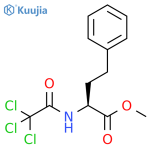 Benzenebutanoic acid, α-[(2,2,2-trichloroacetyl)amino]-, methyl ester, (αS)- structure