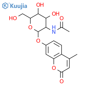 4-Methylumbelliferyl 2-Acetamido-2-deoxy-a-D-galactopyranoside structure