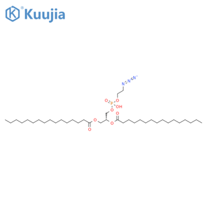 1,1′-[(1R)-1-[[[(2-Azidoethoxy)hydroxyphosphinyl]oxy]methyl]-1,2-ethanediyl] dihexadecanoate structure