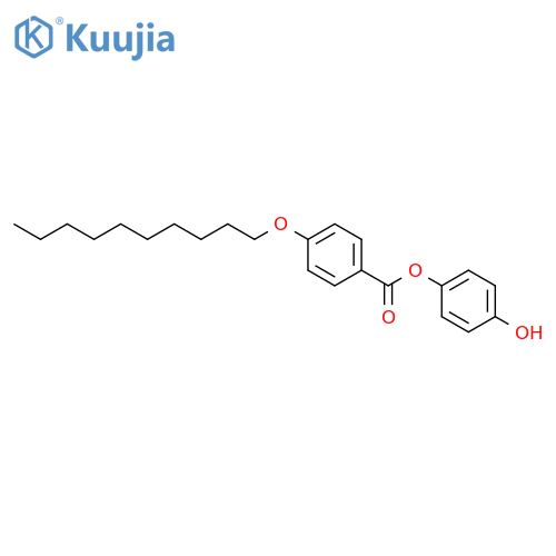 Benzoic acid,4-(decyloxy)-, 4-hydroxyphenyl ester structure