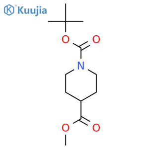 1-tert-Butyl 4-methyl piperidine-1,4-dicarboxylate structure