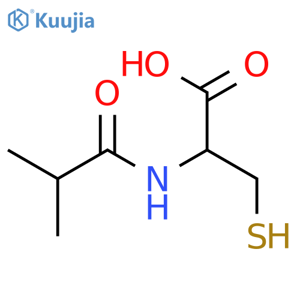 L-Cysteine,N-(2-methyl-1-oxopropyl)- structure