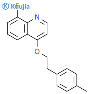 Quinoline,8-fluoro-4-[2-(4-methylphenyl)ethoxy]- structure