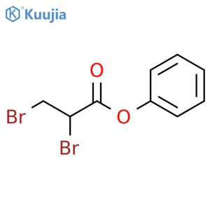 Propanoic acid, 2,3-dibromo-, phenyl ester structure