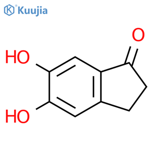 5,6-Dihydroxy-2,3-dihydro-1H-inden-1-one structure