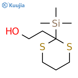 1,3-Dithiane-2-ethanol, 2-(trimethylsilyl)- structure